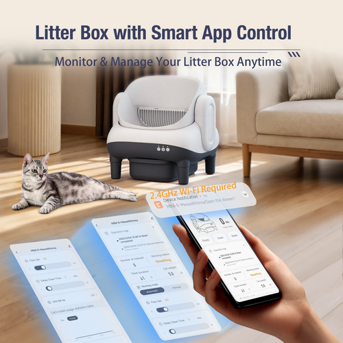 MeowWhimsy S7 Pro Automatic Self-Cleaning Cat Litter Box