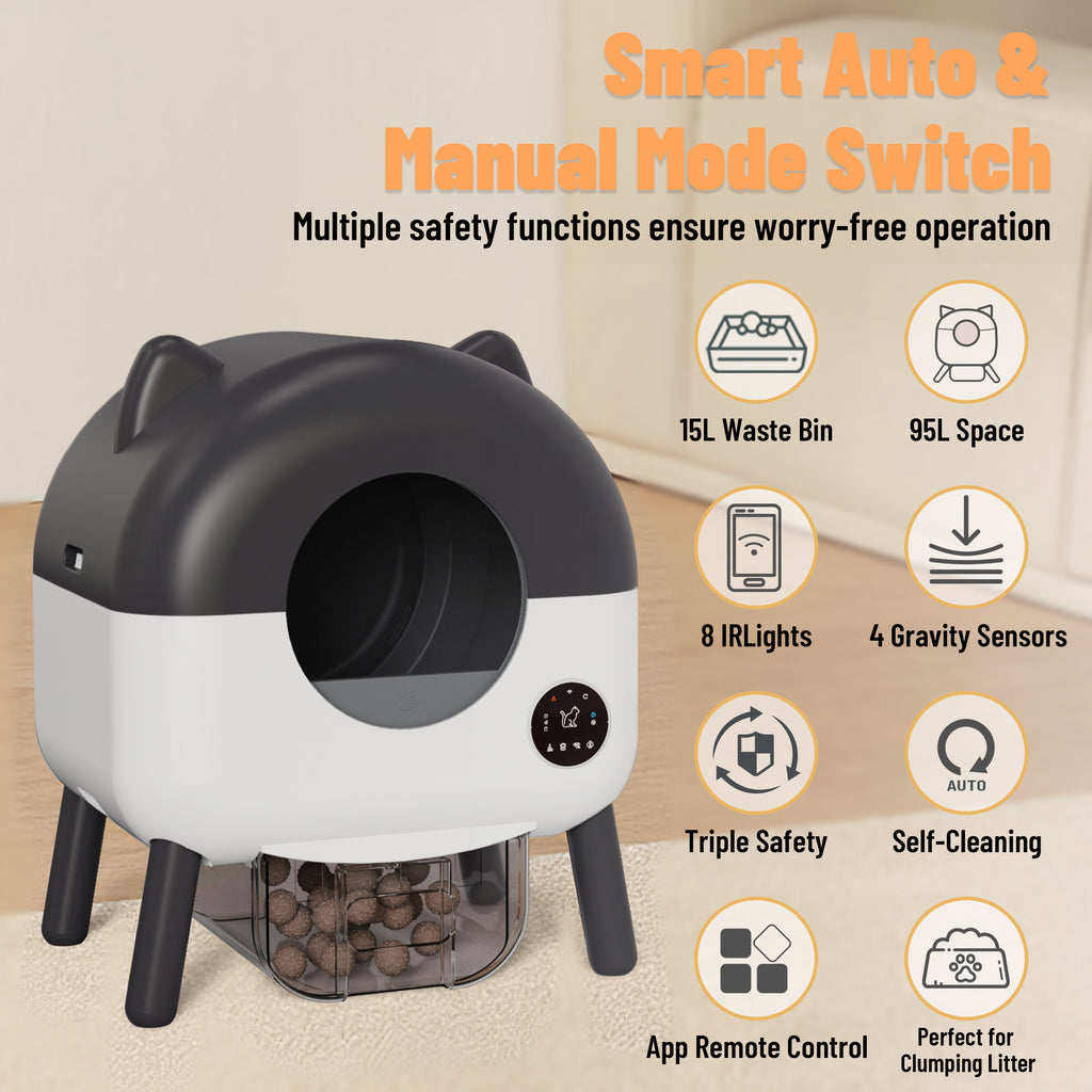 MeowWhimsy S7 Automatic Self-Cleaning Cat Litter Box