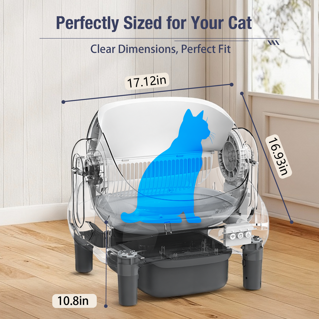 MeowWhimsy S7 Pro Automatic Self-Cleaning Cat Litter Box
